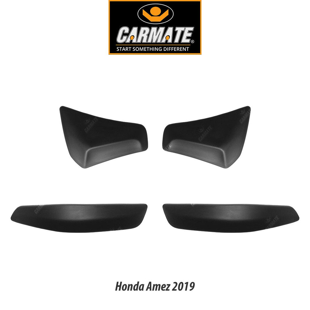 Customized Black Car Bumper Scratch Protector For Honda Amaze 2019 - Set Of 4